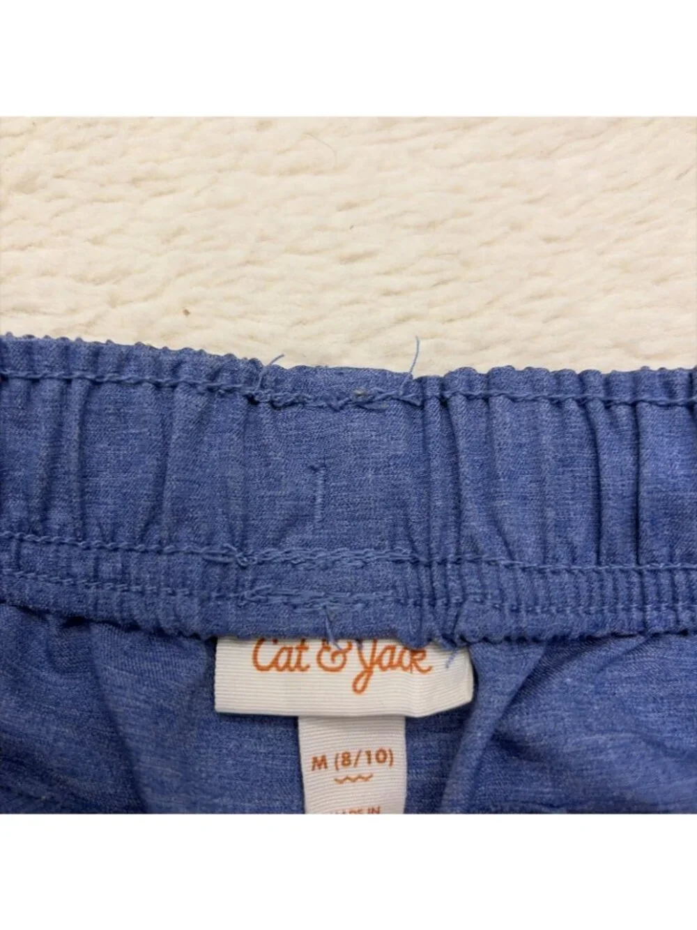Cat And Jack Boys Medium 8/10 Blue Pull On Shorts